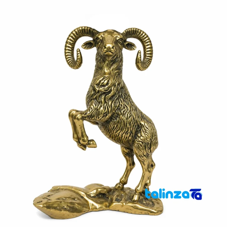 Brass Deer Figurine - Stunning Home Decor - Package front showing product labeling and brand