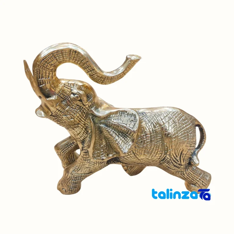 Bronze Elephant Sculpture - Front view design and key details