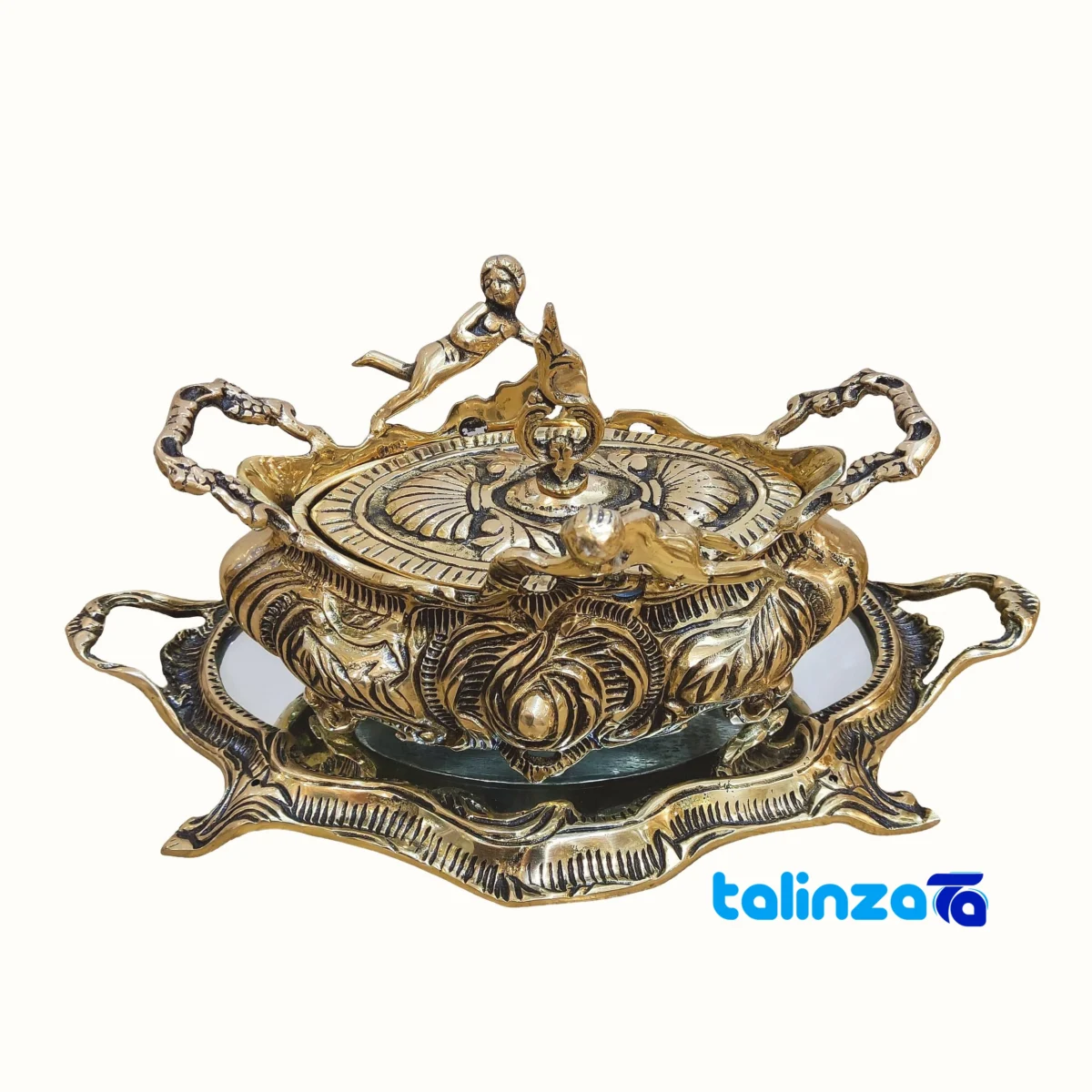 Bronze Candy Dish - Package front product labeling and brand