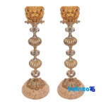 Brass Candle Holder - Package front product labeling and brand