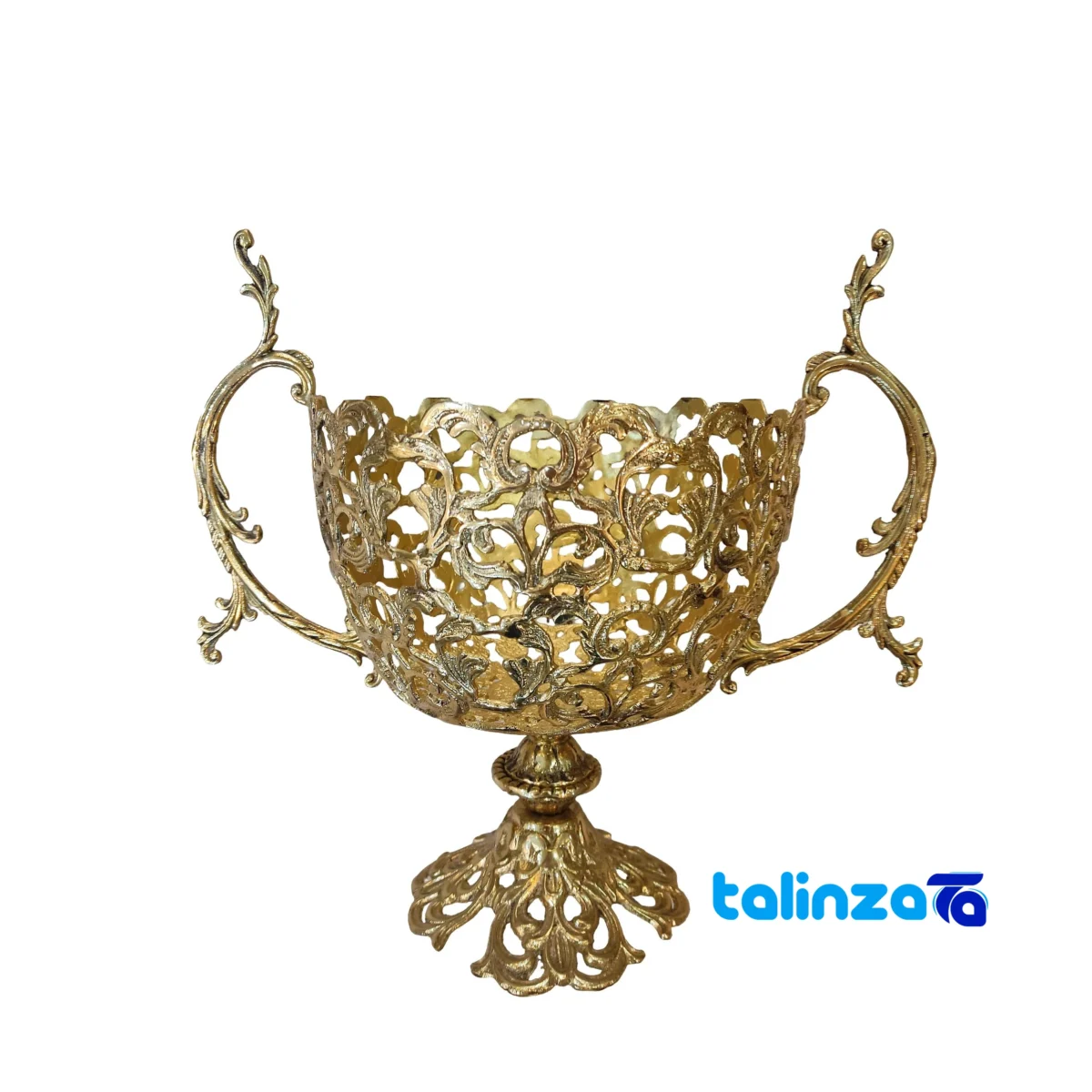 Front view of Bronze Fruit Bowl A118 Stylish Design and key details