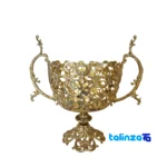 Front view of Bronze Fruit Bowl A118 Stylish Design and key details