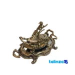 Front view of Bronze Chocolate Bowl with Tray A106 23x18 cm 20x10 saffron grade and packaging