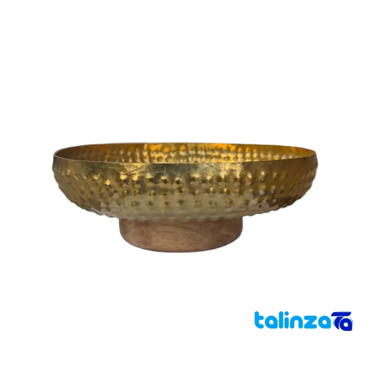 Brass Fruit Bowl - Package front product labeling and brand
