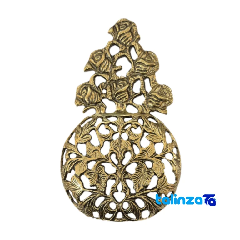 Brass Rose Model Planter design and key details (Front view)