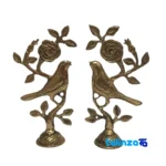 Brass Sparrow Figurine H-1132 Decorative 22x5x20 cm design and key details (Front view)