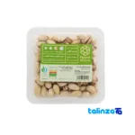 Front view of Pistaco Ahmad Aghaei Raw Pistachios Premium 230 grams design and key details