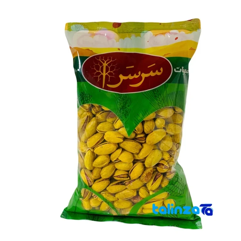 Ahmad Aghaei Roasted Pistachios Savory Snack design and key details (Front view)