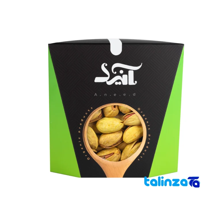 Anid Raw Export Pistachios Organic Delight 300 grams - Front view showing design and key details