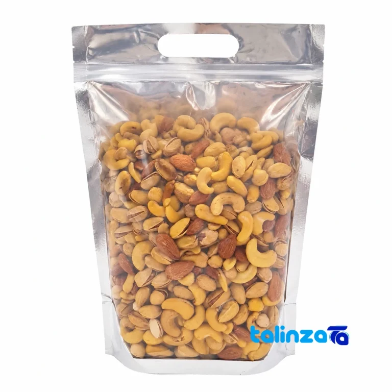 Saffron Roasted Mixed Nuts 1000 grams product labeling and brand (Package front)