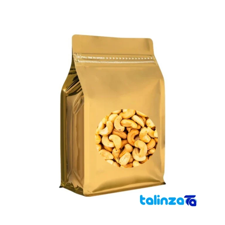 Roasted Cashews Gourmet Snack design and key details (Front view)