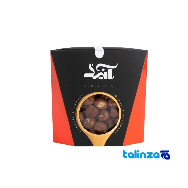 Front view of Anid Raw Hazelnut Kernels Premium 400 grams design and key details
