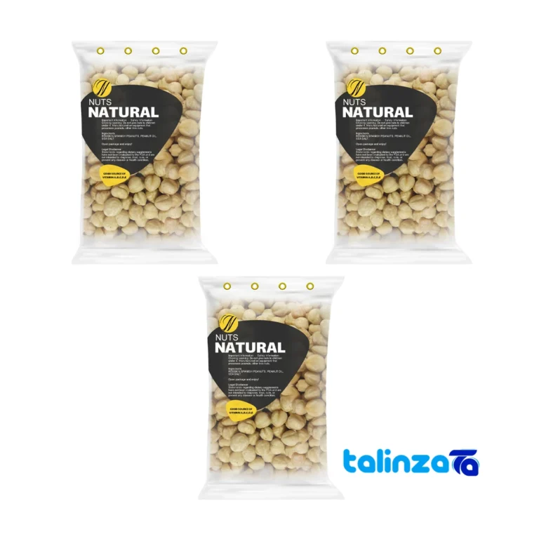 Natural Hazelnut Kernels - Pack of 3 - Front view showing design and key details