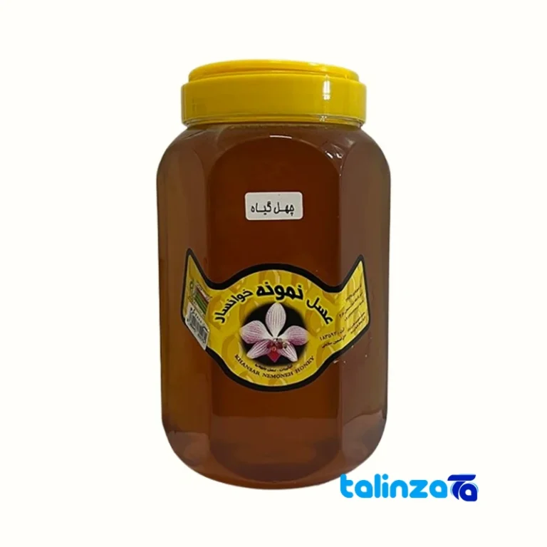 Khanasar Natural Honey Special design and key details (Front view)