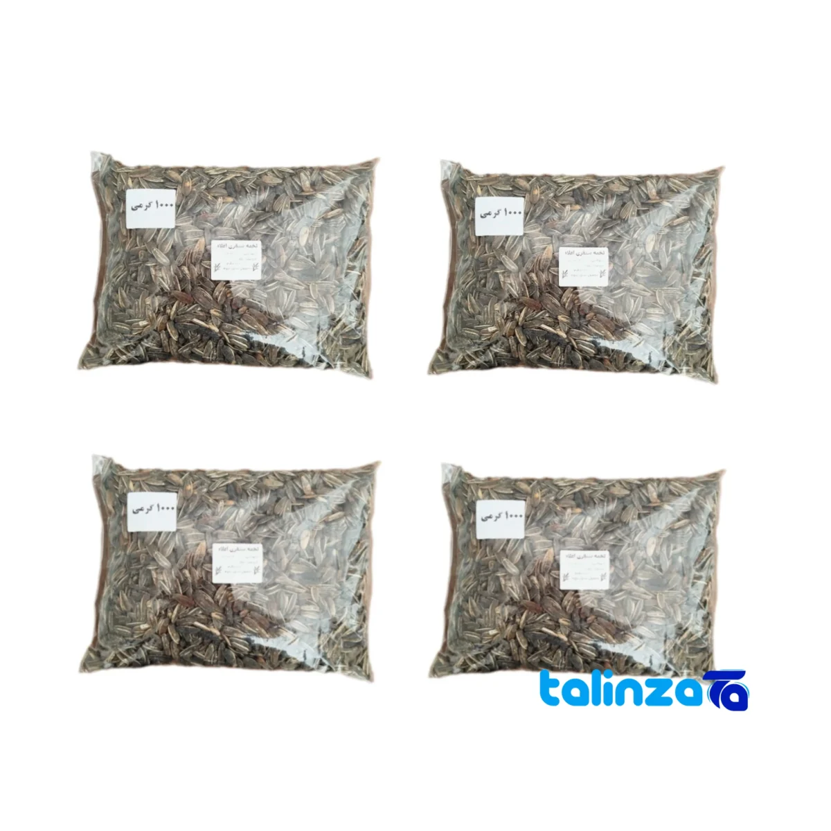 salted sunflower seeds - Front view design and key details