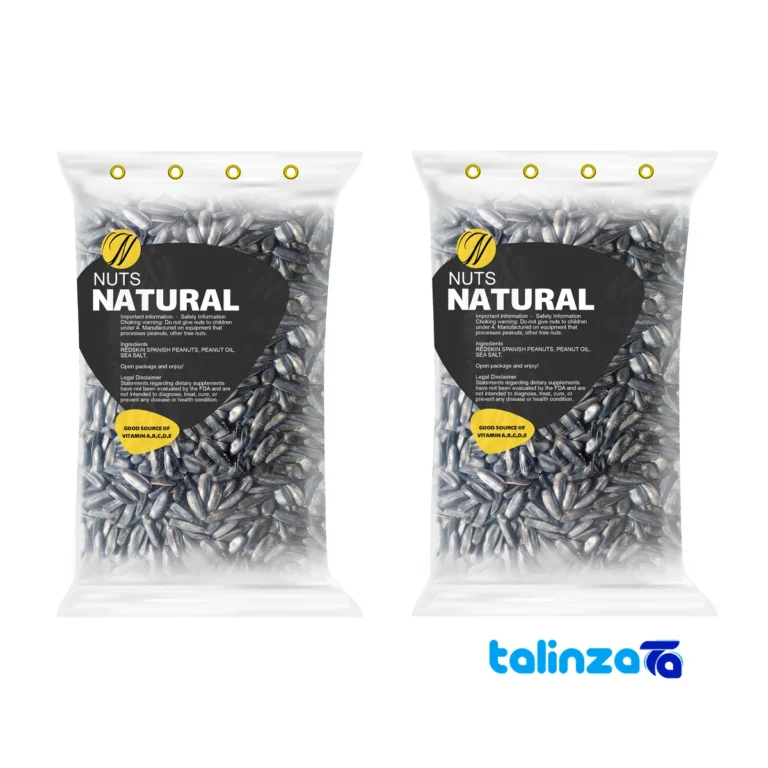 sunflower seeds - Front view design and key details