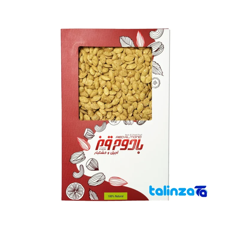 Golpar Roasted Pumpkin Seeds - Front view design and key details
