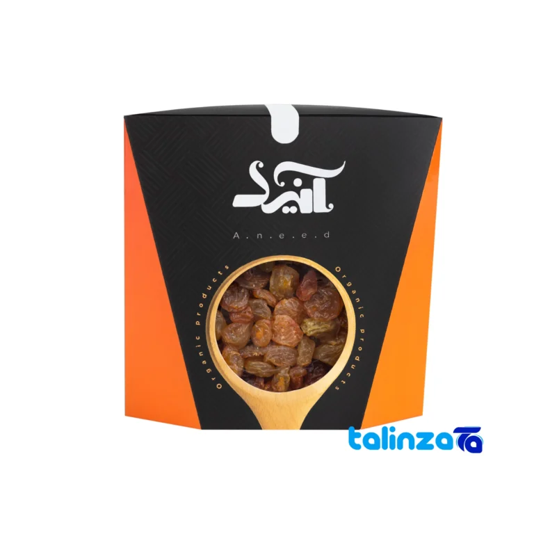 Anid Export Quality Raisins - Front view showing design and key details