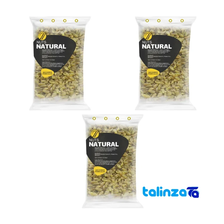 Natural Green Raisins - 3 Pack design and key details (Front view)