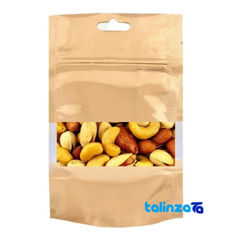 Front view of Shams Three Nut Mix Salty design and key details