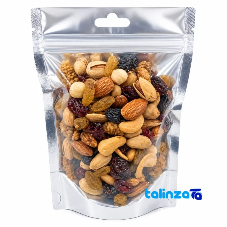Mixed Nuts Sweet and Savory Delight - Front view showing design key details