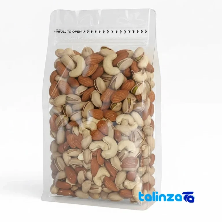 Front view of Raw Nut Mix - design and key details