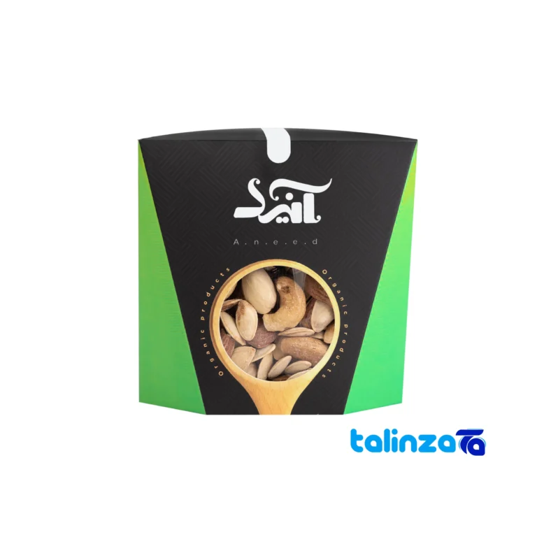 premium mixed nuts - Front view design and key details