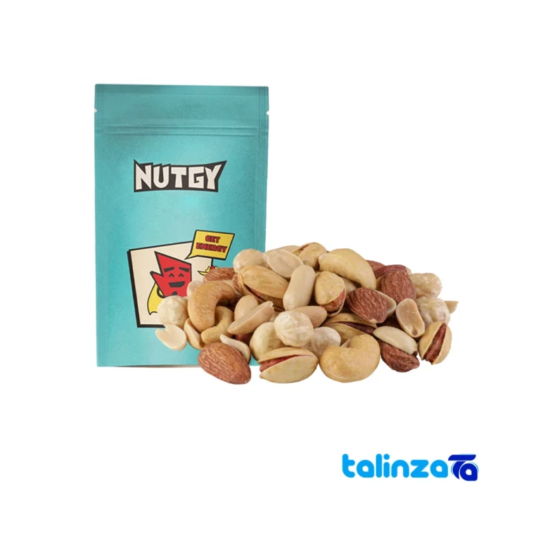 Nateji Five Nut Mix Salty Snack - Front view showing design and key details