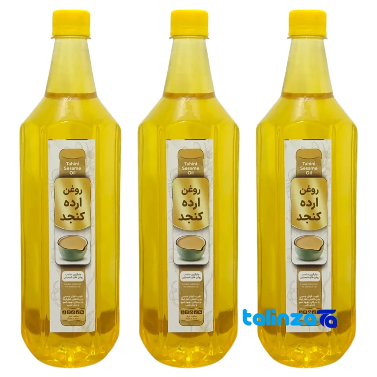 Front view of Organic Sesame Oil - 3 Pack 958 grams design and key details