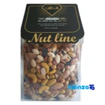 Package front of NUTLINE Nut Mix Festive Flavor product labeling and brand
