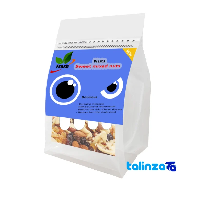 Farsh Sweet Mixed Nuts 500 grams design and key details (Front view)