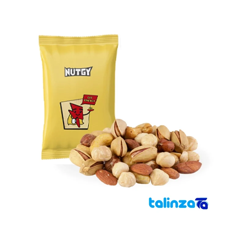 NATJI Premium Salted Mixed Nuts with Saffron - Front view showing grade and packaging