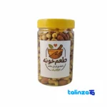 Front view of Tabriz Four-Nut Mix Salty Snack design and key details