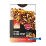 Zarangan Dried Mixed Fruit Snack design and key details (Front view)