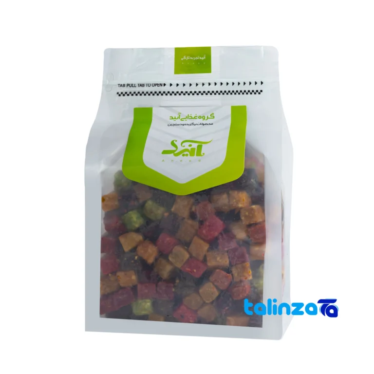 fruit cubes - Front view design and key details