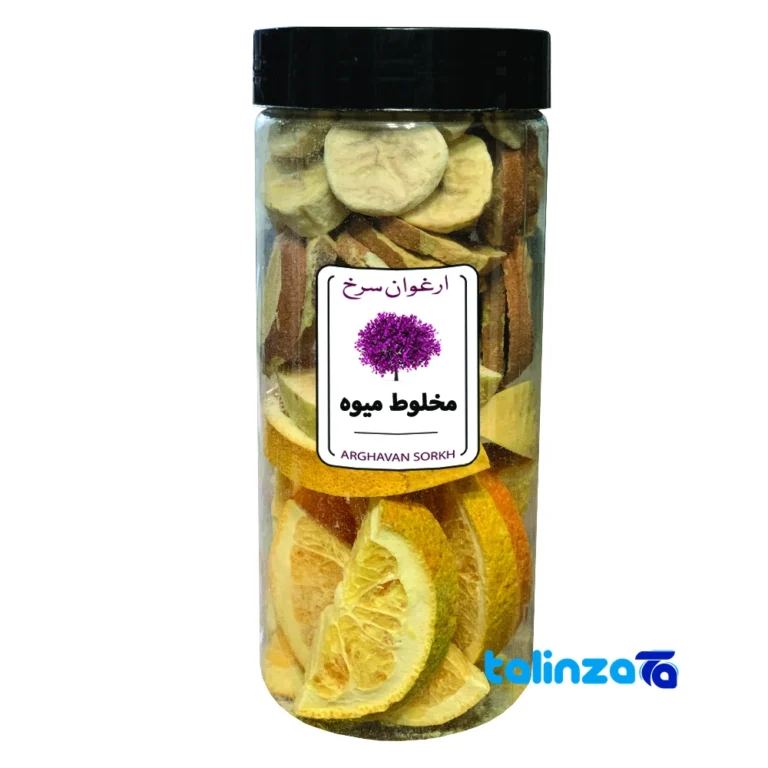 Dried Fruit Mix - Front view design and key details
