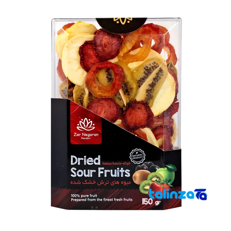 Zar Dried Sour Fruits Mix Delight - Front view showing design and key details