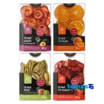 Zarngaran Dried Fruit Mix - Orange, Strawberry, Kiwi, Plum - Front view showing design and key details