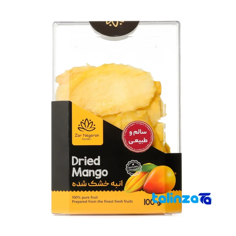 dried mango - Front view design and key details