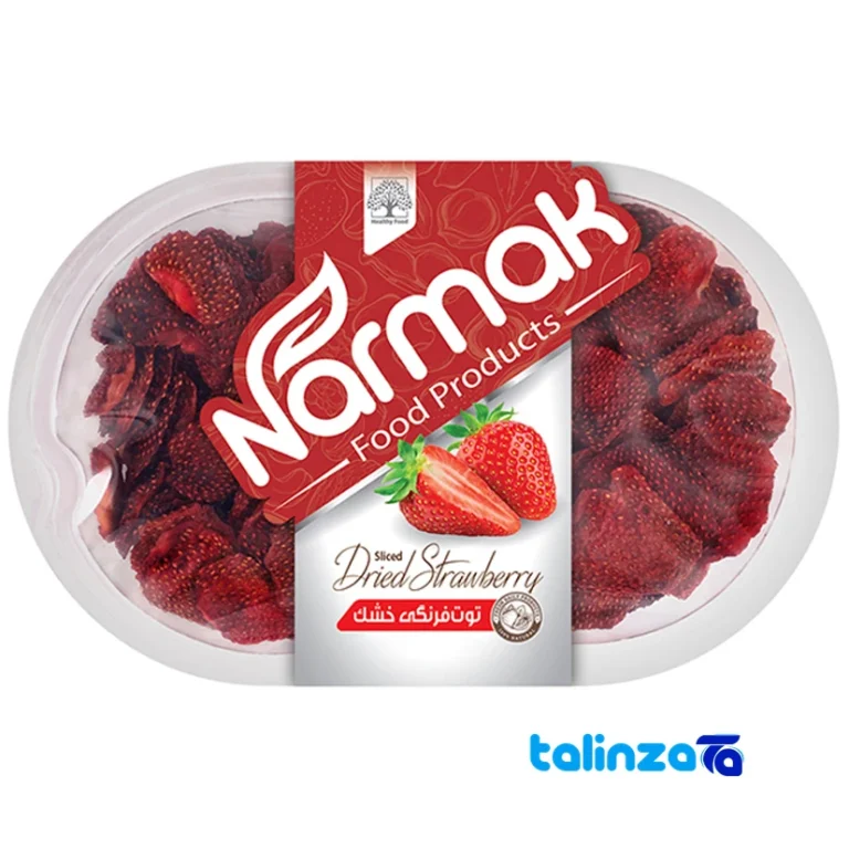 dried strawberries - Front view design and key details