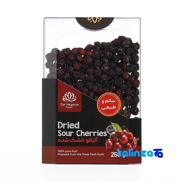 Front view of Zarnegaraan Dried Sour Cherry - Organic Delight design and key details