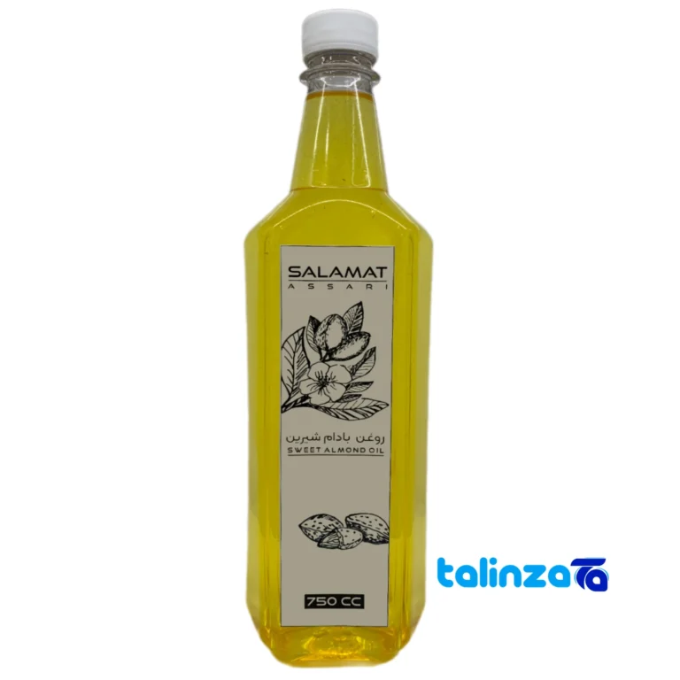 Almond Oil - Front view design and key details