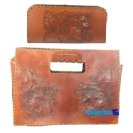 R24 Handmade Women's Handbag with Wallet - Front view showing design and key details