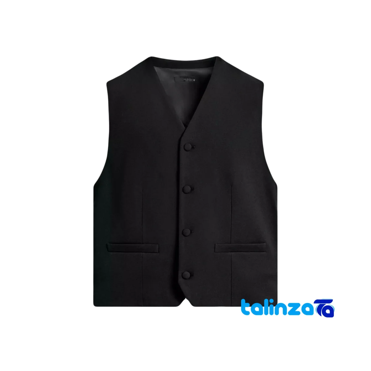 women's formal vest - Front view design and key details