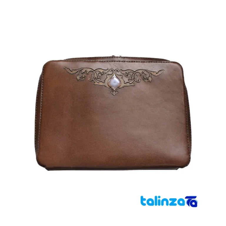 Front view of Mahraz Handmade Women's Handbag South Khorasan design and key details
