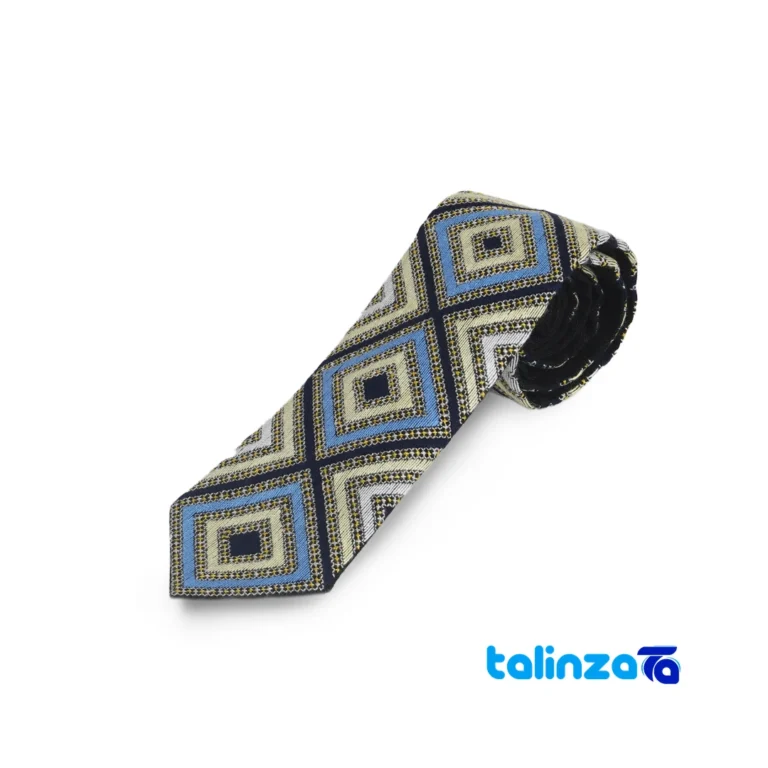 MBJ Traditional Hand-Stitched Men's Tie - Front view showing design and key details