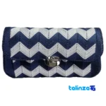 handmade women's shoulder bag - Front view design and key details