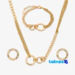 Xuping Jewelry Set Complete Elegant Design - Front view showing and key details