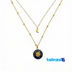 Gold Women's Necklace - Front view design and key details