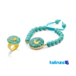 Altin Honar Handmade Jewelry Set - Bird Design - Front view showing and key details